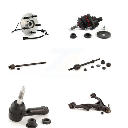 Hub Bearing Lower Control Arm Upper Ball Joint Tie Rod Link Front Right Kit For