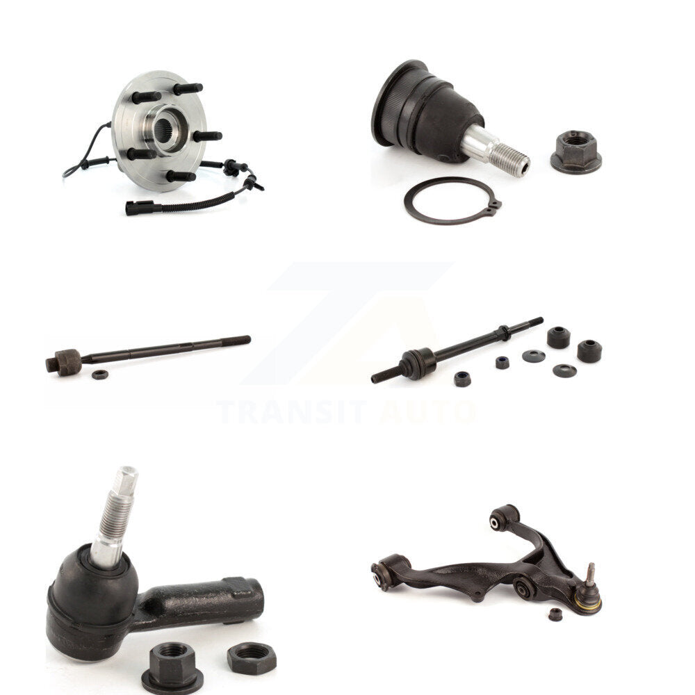 Hub Bearing Lower Control Arm Upper Ball Joint Tie Rod Link Front Right Kit For