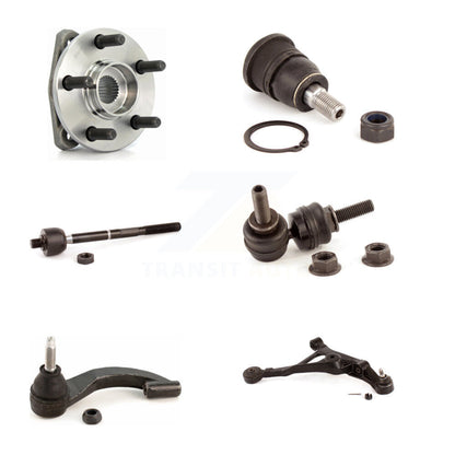 Bearing Lower Arm Upper Ball Joint Tie Rod Link Front Right Kit (6Pc) For Dodge