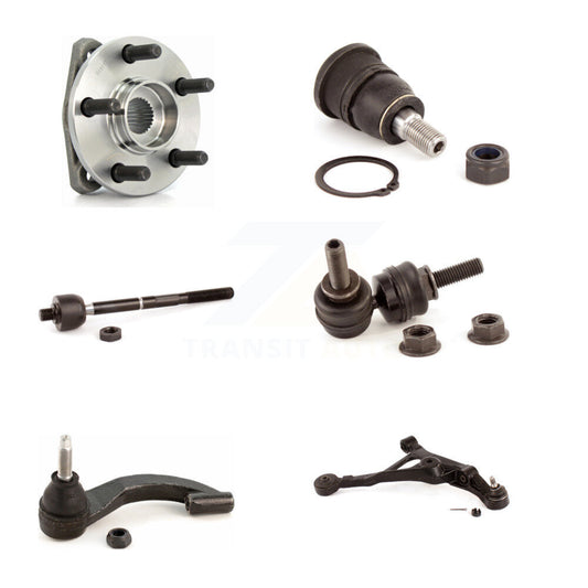 Bearing Lower Arm Upper Ball Joint Tie Rod Link Front Right Kit (6Pc) For Dodge