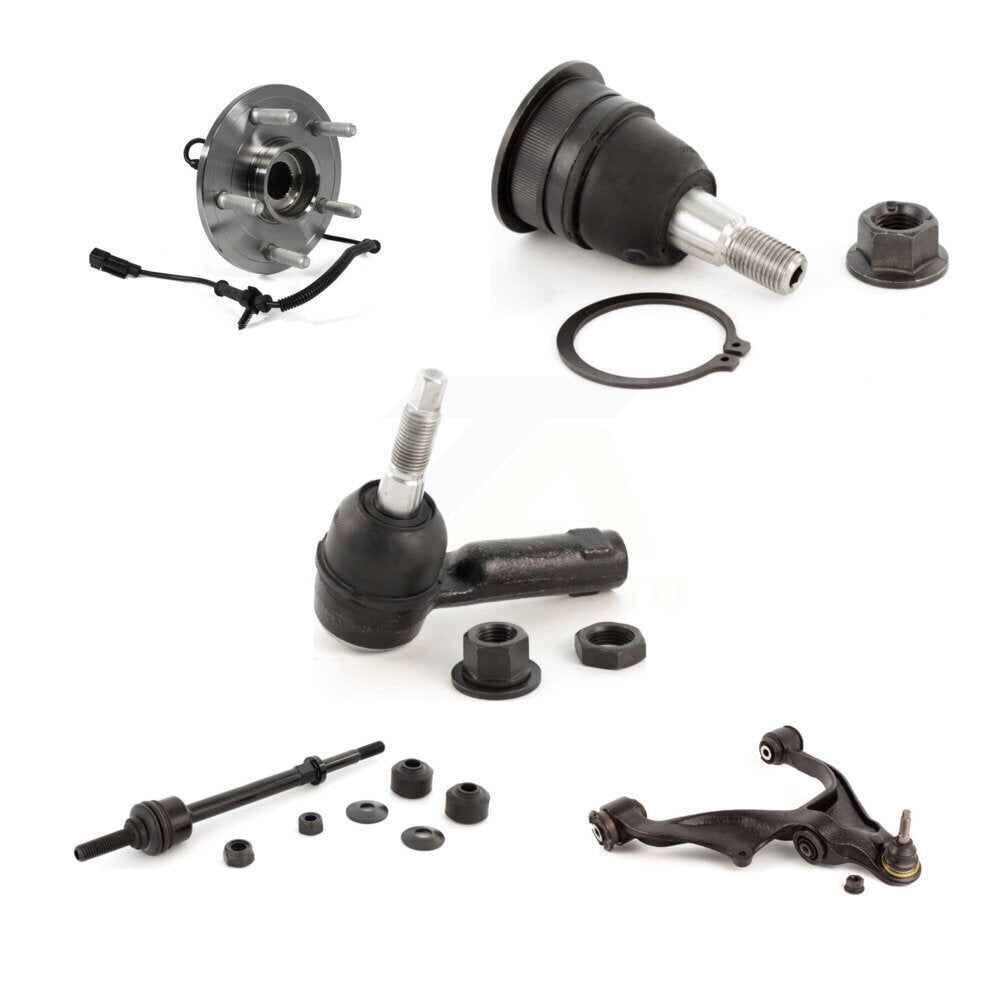 Hub Lower Control Arm Upper Ball Joint Outer Tie Rod & Link Front Right Kit For
