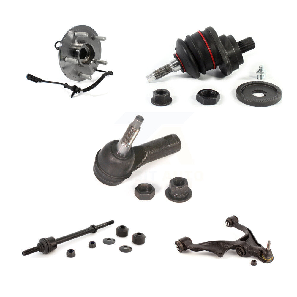 Lower Control Arm Upper Ball Joint Outer Tie Rod & Link Front Right Kit For Ram