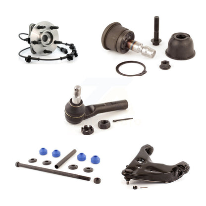 Hub Lower Arm Upper Ball Joint Outer Tie Rod Link Front Right Kit (5Pc) For Ford