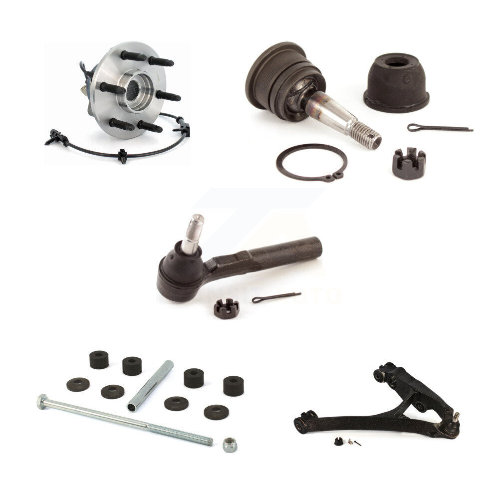 Lower Control Arm Upper Ball Joint Outer Tie Rod & Link Front Right Kit For 1500