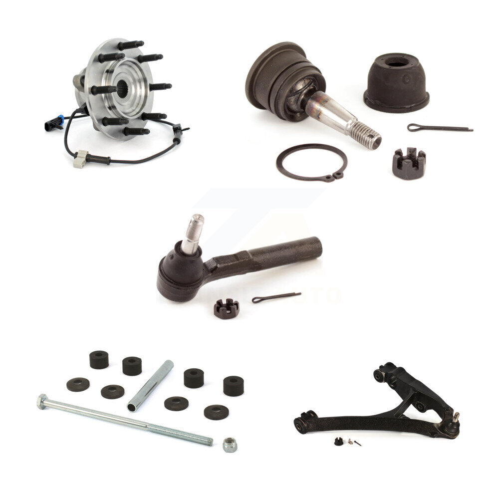 Lower Control Arm Upper Ball Joint Outer Tie Rod & Link Front Right Kit For 1500