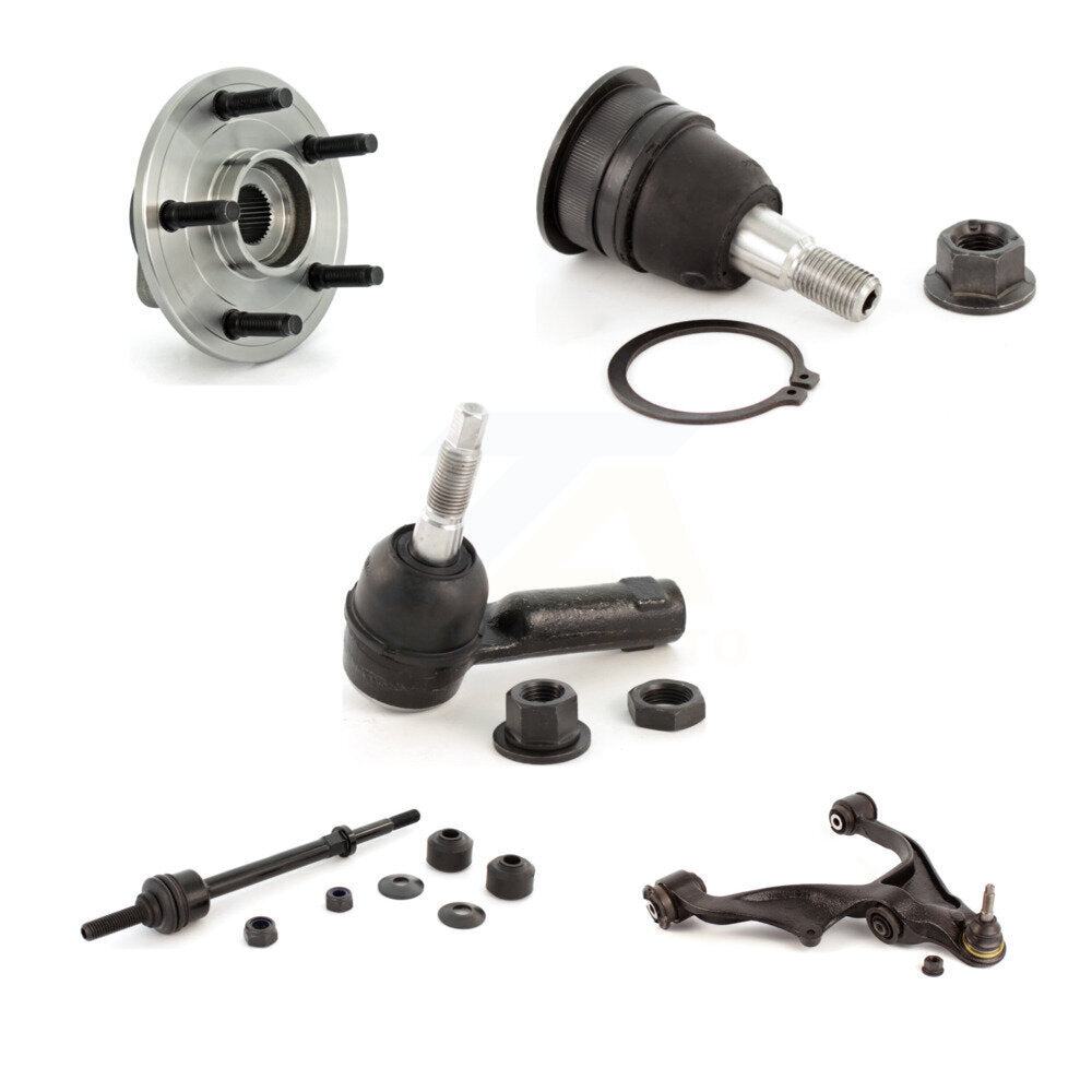 Lower Arm Upper Ball Joint Outer Tie Rod Link Front Right Kit For Dodge Ram 1500