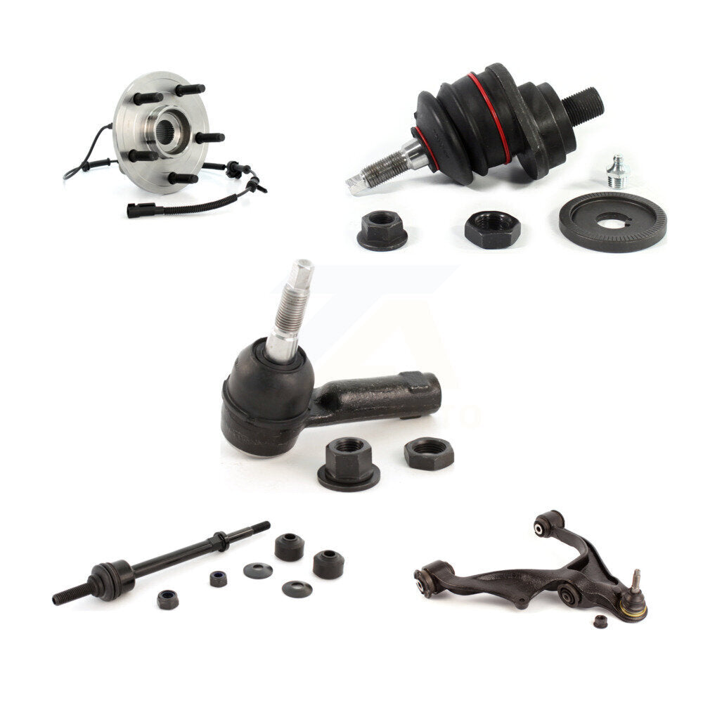 Lower Arm Upper Ball Joint Outer Tie Rod Link Front Right Kit For Dodge Ram 1500