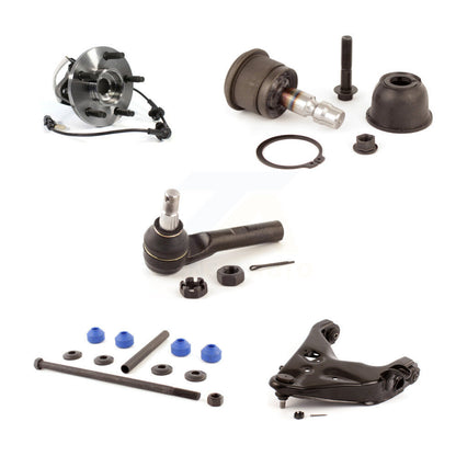 Hub Lower Arm Upper Ball Joint Outer Tie Rod Link Front Right Kit (5Pc) For Ford