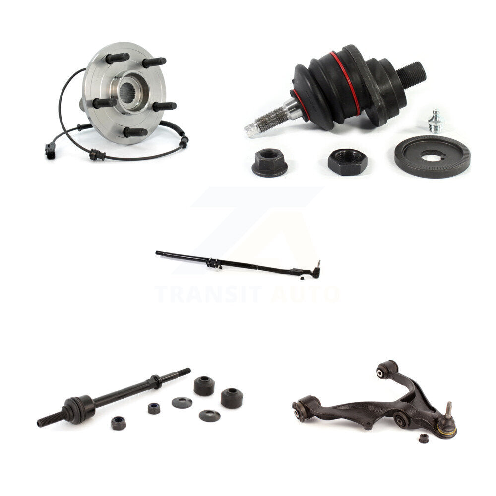 Hub Lower Control Arm Upper Ball Joint Outer Tie Rod & Link Front Right Kit For