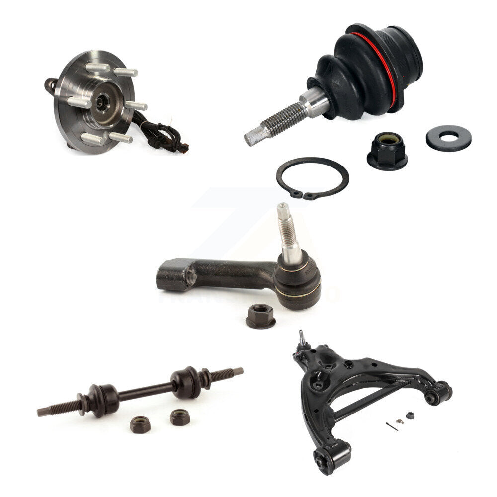 Hub Lower Control Arm Upper Ball Joint Outer Tie Rod & Link Front Right Kit For
