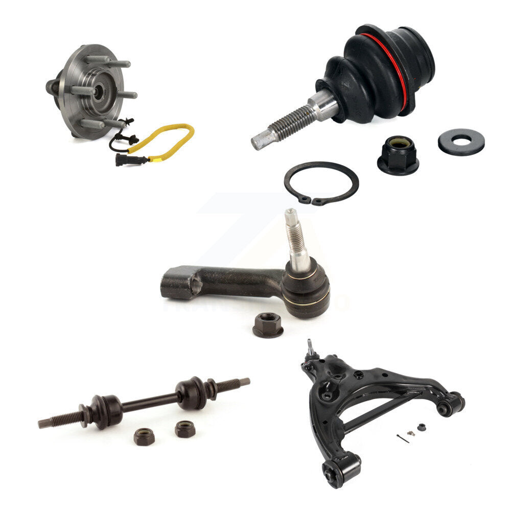 Hub Lower Control Arm Upper Ball Joint Outer Tie Rod & Link Front Right Kit For