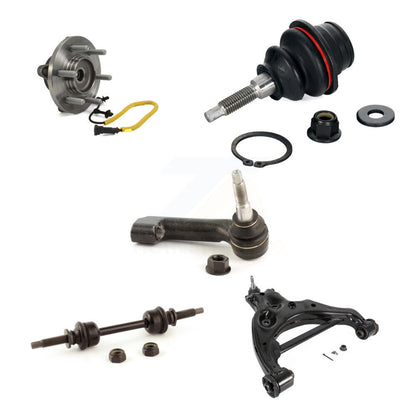 Hub Lower Control Arm Upper Ball Joint Outer Tie Rod & Link Front Right Kit For