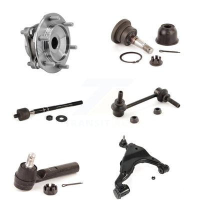 Hub Bearing Lower Control Arm Upper Ball Joint Tie Rod Link Front Right Kit For