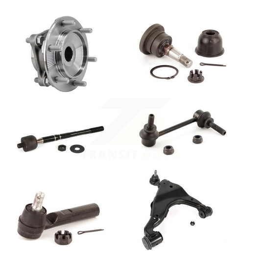 Hub Bearing Lower Control Arm Upper Ball Joint Tie Rod Link Front Right Kit For