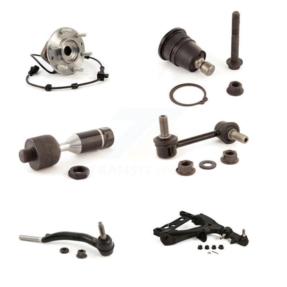 Bearing Lower Arm Upper Ball Joint Tie Rod Link Front Right Kit (6Pc) For GMC XL