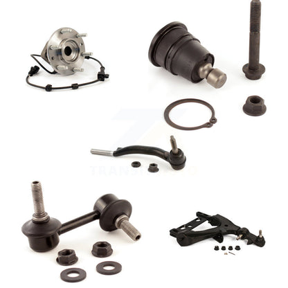 Lower Arm Upper Ball Joint Outer Tie Rod & Link Front Right Kit (5Pc) For GMC XL