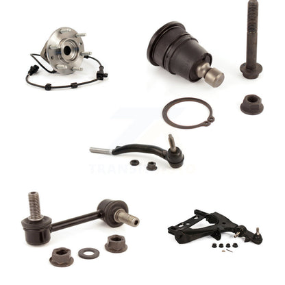 Lower Arm Upper Ball Joint Outer Tie Rod & Link Front Right Kit (5Pc) For GMC XL