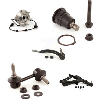 Lower Arm Upper Ball Joint Outer Tie Rod & Link Front Right Kit (5Pc) For GMC XL