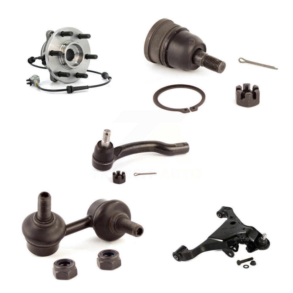 Lower Control Arm Upper Ball Joint Outer Tie Rod Link Front Right Kit For Nissan
