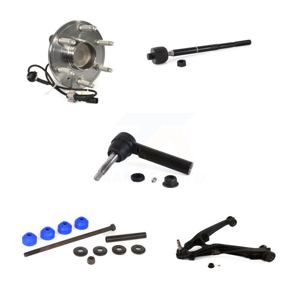 Bearing Lower Control Arm Tie Rod Link Front Right Kit (5Pc) For GMC Sierra 1500