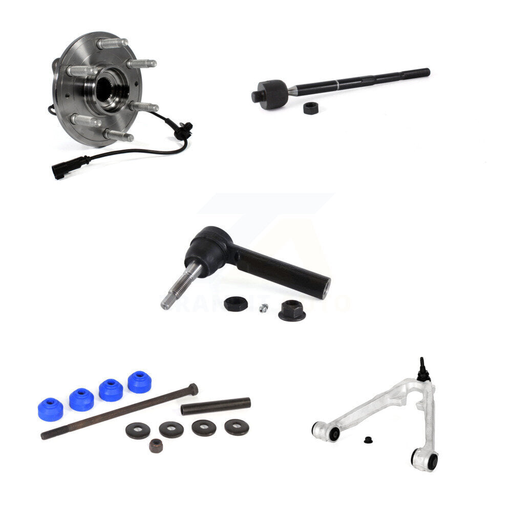 Bearing Lower Control Arm Tie Rod & Link Front Right Kit (5Pc) For GMC Chevrolet