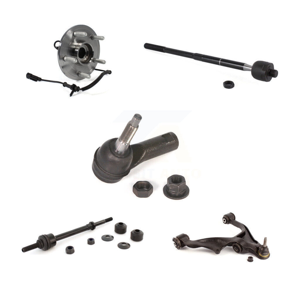 Bearing Lower Control Arm Tie Rod & Link Front Right Kit (5Pc) For Ram 1500 4WD
