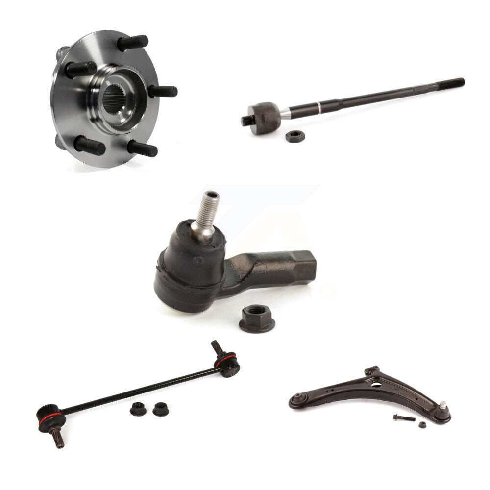 Hub Bearing Lower Control Arm Tie Rod Link Front Right Kit For Mitsubishi Lancer