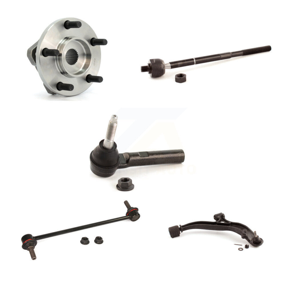 Bearing Lower Arm Tie Rod & Link Front Right Kit (5Pc) For Dodge Caravan Grand