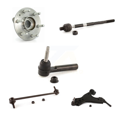 Hub Bearing Lower Control Arm Tie Rod Link Front Right Kit (5Pc) For GMC Acadia