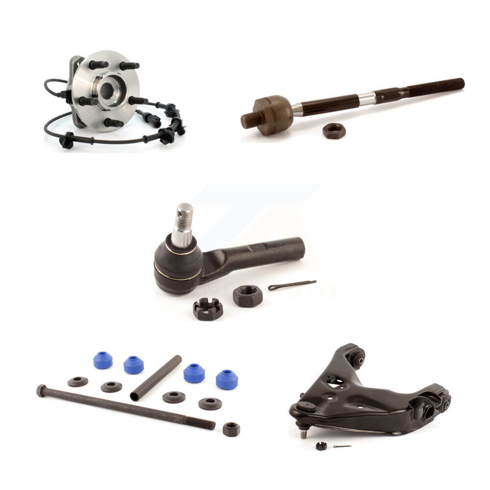 Hub Bearing Lower Control Arm Tie Rod Link Front Right Kit (5Pc) For Ford Ranger