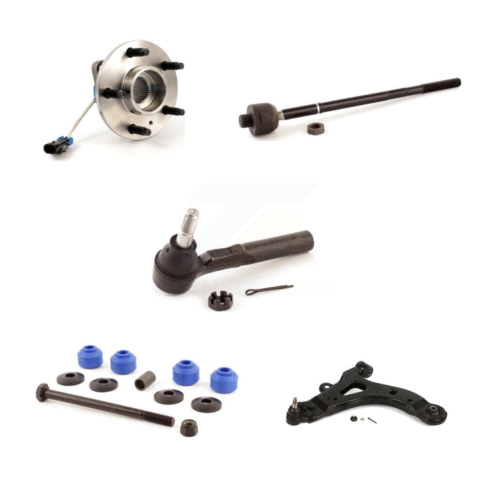 Bearing Lower Control Arm Tie Rod & Link Front Right Kit (5Pc) For Buick Pontiac