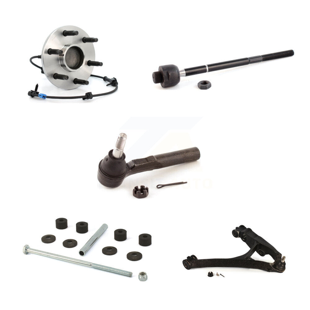 Bearing Lower Control Arm Tie Rod Link Front Right Kit (5Pc) For GMC Sierra 1500