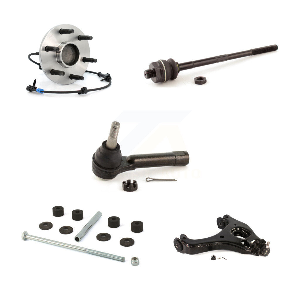 Bearing Lower Control Arm Tie Rod & Link Front Right Kit (5Pc) For Chevrolet GMC