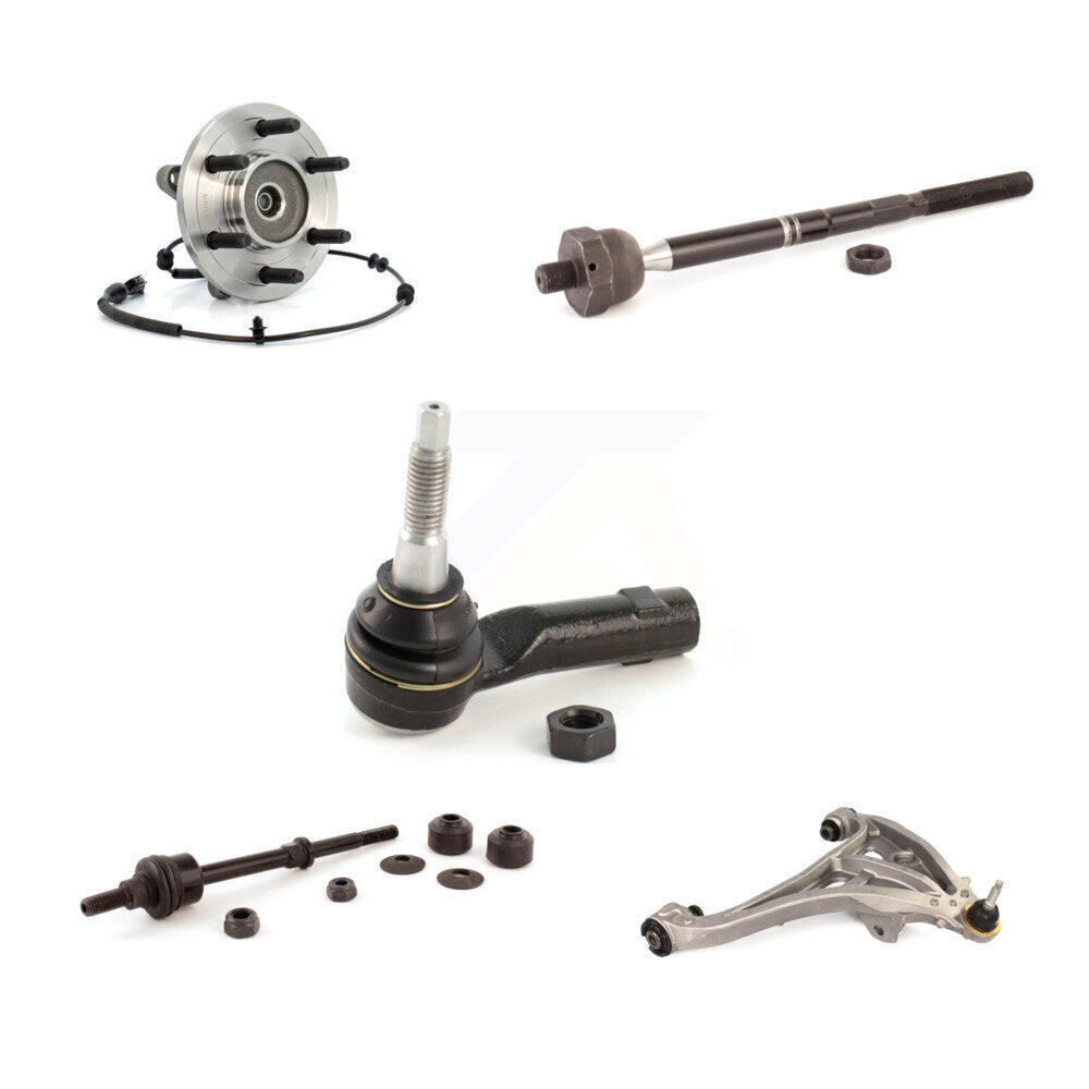 Bearing Lower Control Arm Tie Rod Link Front Right Kit (5Pc) For Ford F-150 4WD