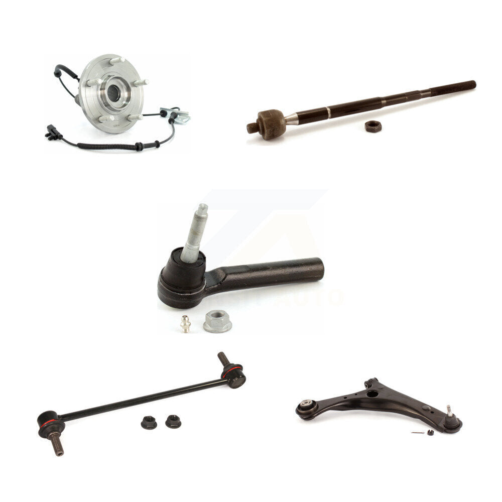 Bearing Lower Arm Tie Rod & Link Front Right Kit (5Pc) For Dodge Grand Caravan