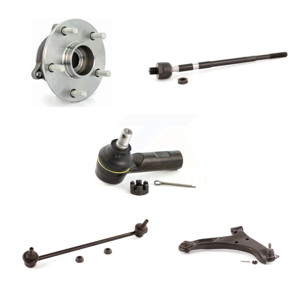 Hub Bearing Lower Arm Tie Rod Link Front Right Kit (5Pc) For Suzuki Grand Vitara