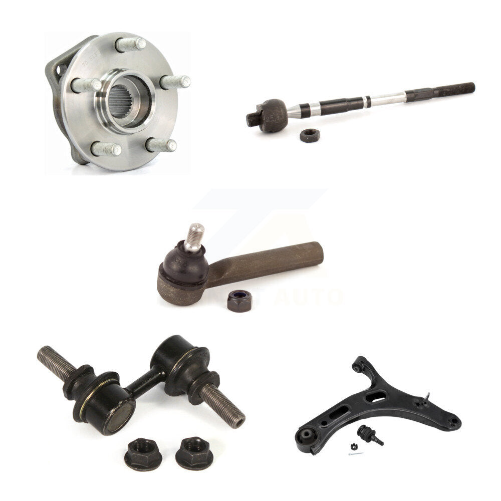 Bearing Lower Arm Tie Rod Link Front Right Kit (5Pc) For 2010-2014 Subaru Legacy