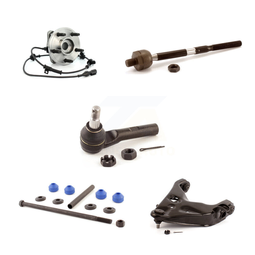 Hub Bearing Lower Control Arm Tie Rod Link Front Right Kit (5Pc) For Ford Ranger