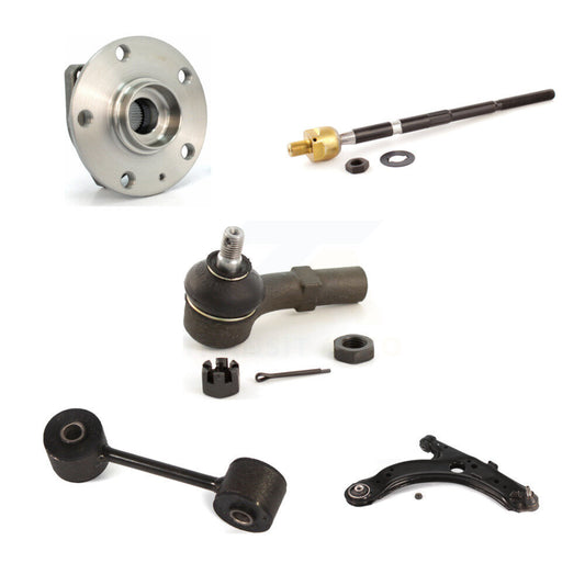 Bearing Lower Arm Tie Rod & Link Front Right Kit (5Pc) For Volkswagen Golf City