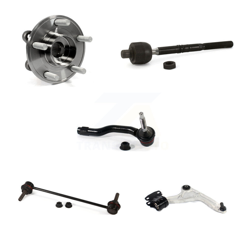 Bearing Lower Control Arm Tie Rod Link Front Right Kit (5Pc) For Ford Fusion MKZ