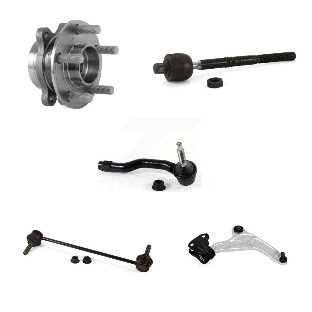 Bearing Lower Control Arm Tie Rod & Link Front Right Kit (5Pc) For Ford Edge MKX