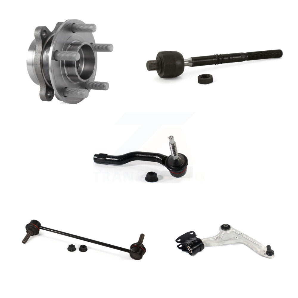 Bearing Lower Control Arm Tie Rod Link Front Right Kit (5Pc) For Ford Fusion MKZ