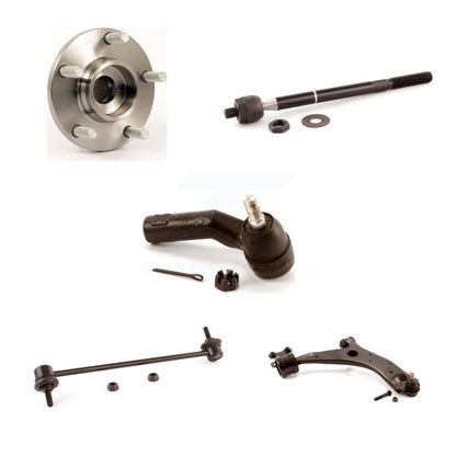 Bearing Lower Control Arm with BJ Tie Rod Link Front Right Kit (5Pc) For Mazda 3