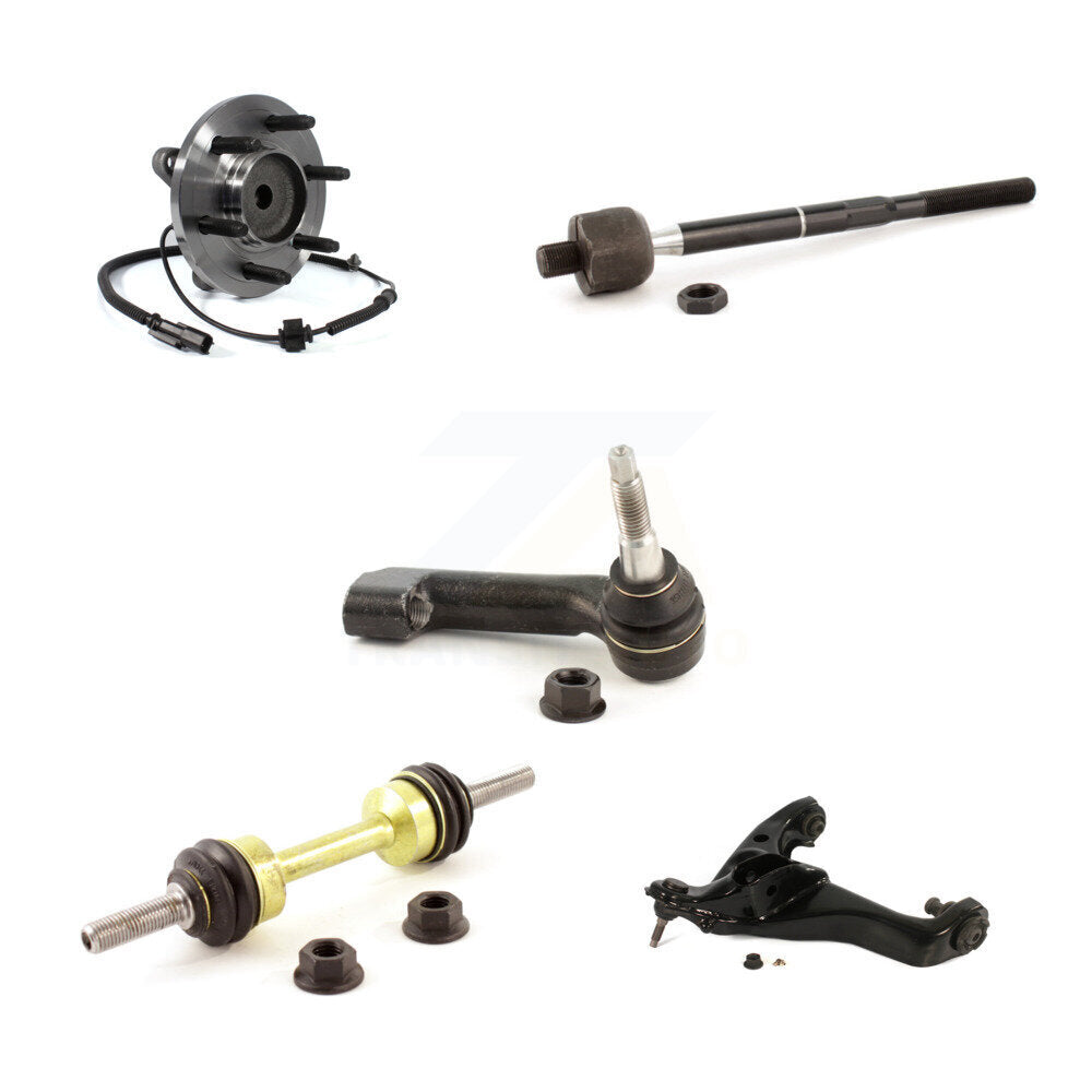 Hub Bearing Lower Control Arm Tie Rod Link Front Right Kit (5Pc) For Ford F-150