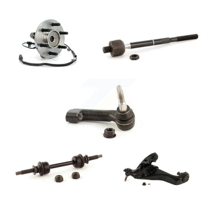 Hub Bearing Lower Control Arm Tie Rod Link Front Right Kit (5Pc) For Ford F-150
