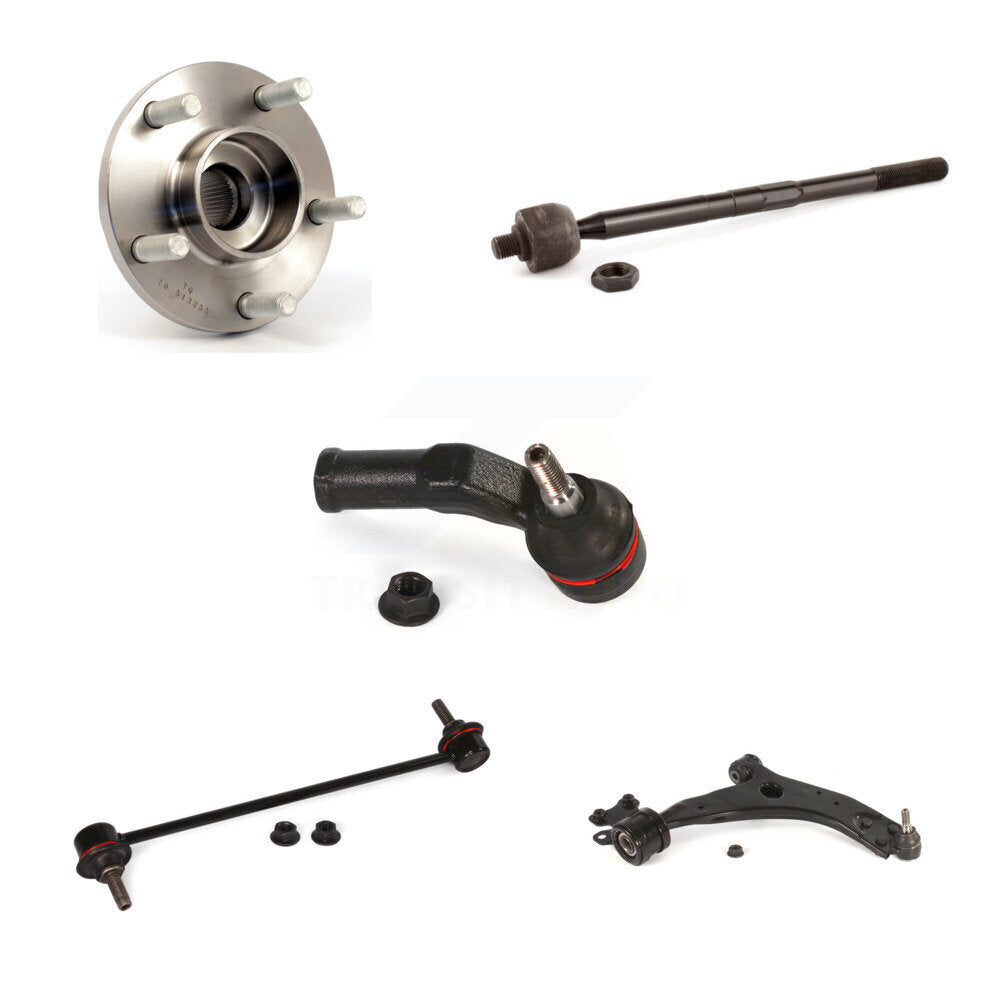 Bearing Lower Control Arm Tie Rod & Link Front Right Kit (5Pc) For Volvo C30 S40