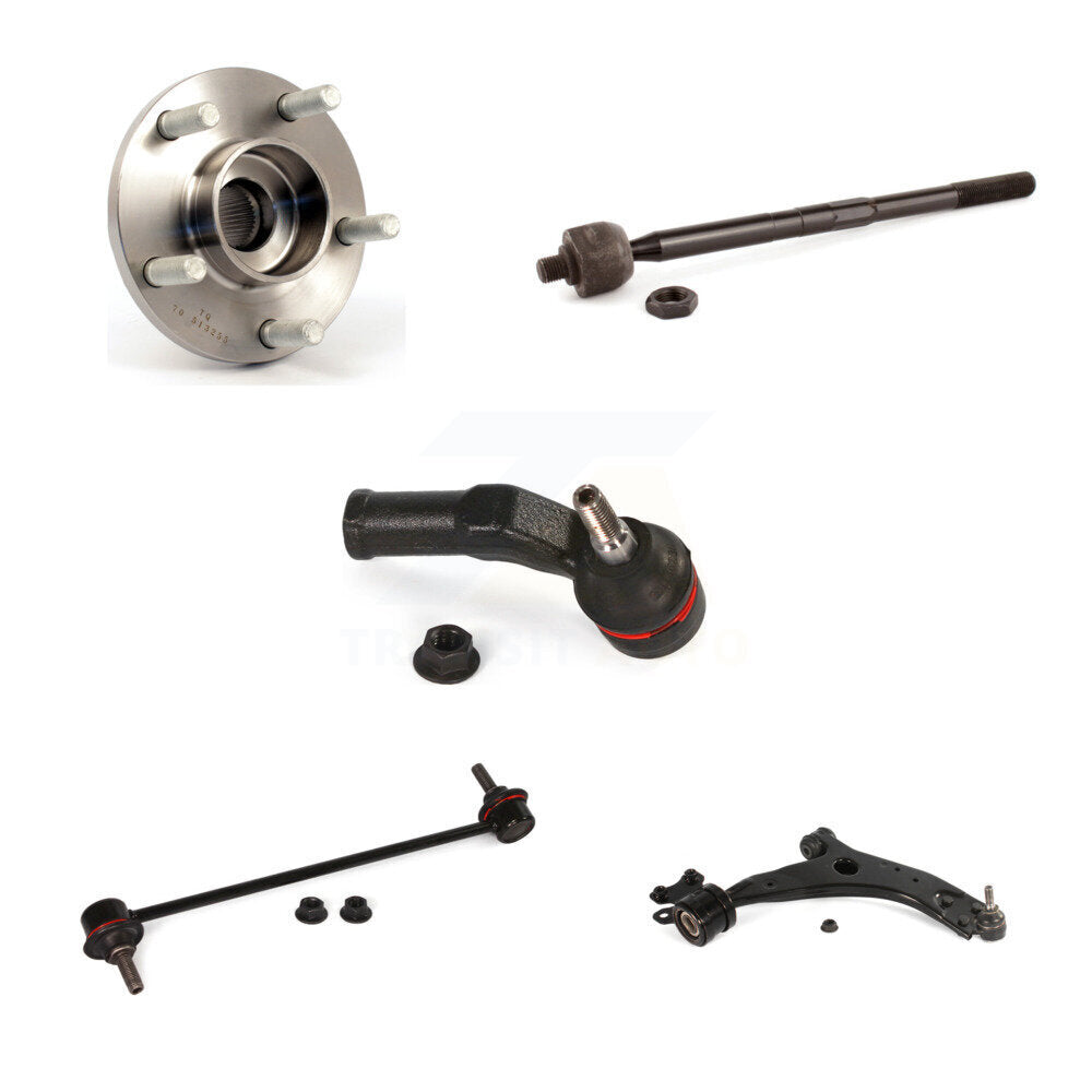 Bearing Lower Control Arm Tie Rod & Link Front Right Kit (5Pc) For Volvo S40 V50