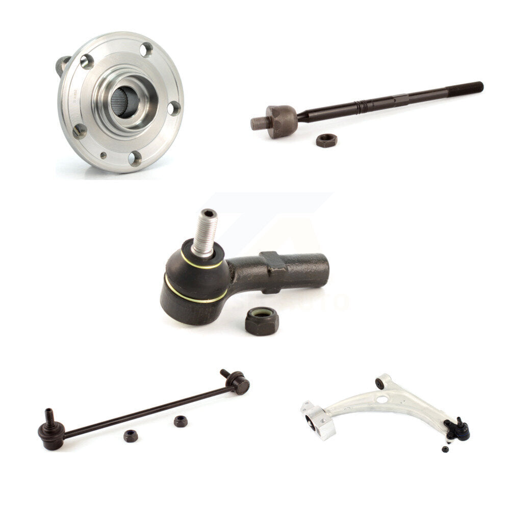 Bearing Lower Control Arm Tie Rod & Link Front Right Kit (5Pc) For Volkswagen CC
