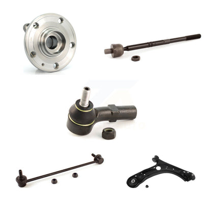 Hub Bearing Lower Control Arm Tie Rod Link Front Right Kit For Volkswagen Jetta