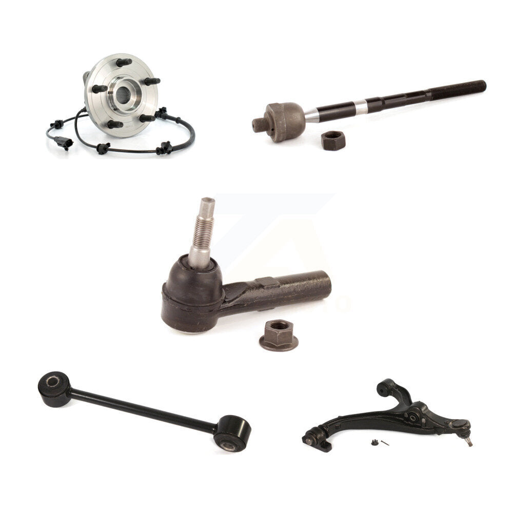 Hub Bearing Lower Control Arm Tie Rod Link Front Right Kit (5Pc) For Jeep Grand